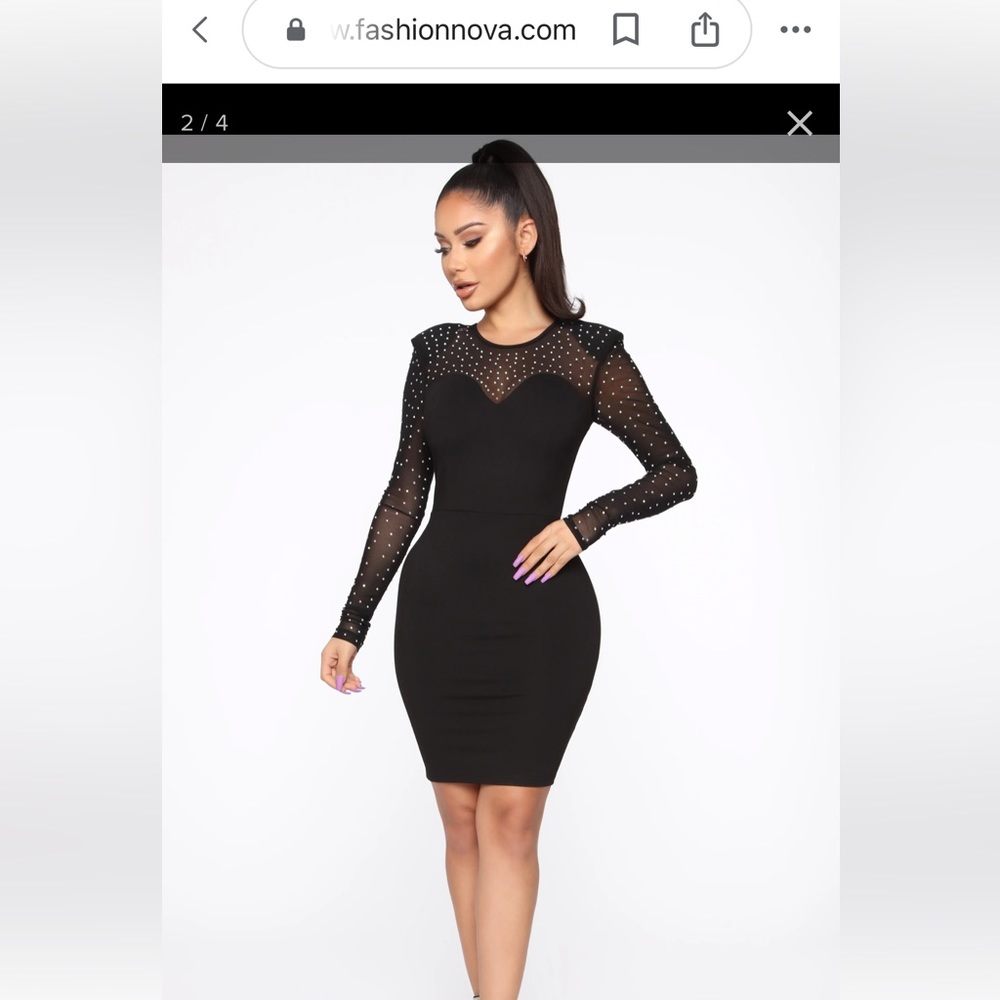 Black Beaded Dress